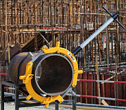 Эффективная резка труб большого диаметра с роторным труборезом Hongli H22S